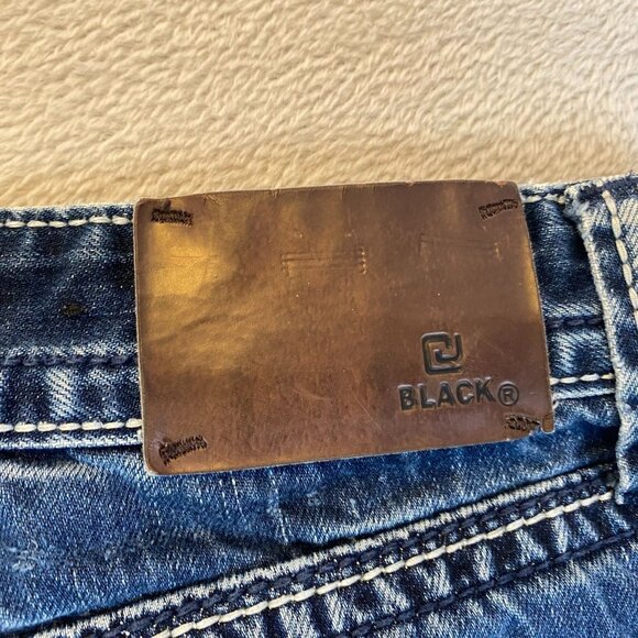 CJ Black Men's Jeans 32x30 Distressed Blue Denim Straight Leg 100% Cotton Pocket - Picture 3 of 16